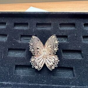 Silver Butterfly Brooch - stamped .925 - vtg